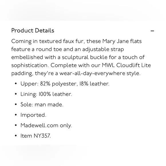 NWT MADEWELL The Remy Mary Jane Flat size women’s 8 1/2 - Picture 3 of 8